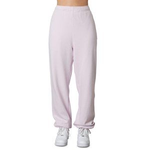 NIA Loungewear Light Purple Joggers Sweatpants Oversize Pants High Waist - Large